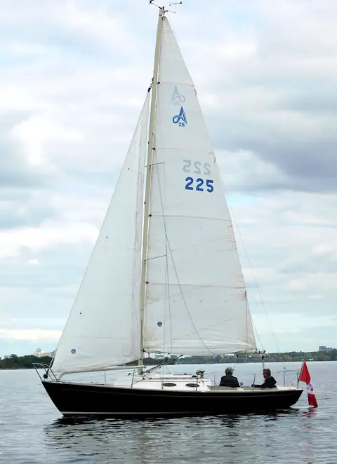 Alerion Express 28 Cogito under sail on the Ottawa River