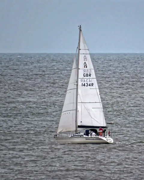 Dehler 34 sailing off Broadstairs in Kent, England, shown for reference
