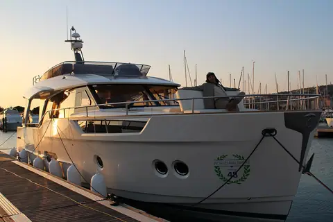 Greenline Hybrid 48 docked in Portorož, Slovenia