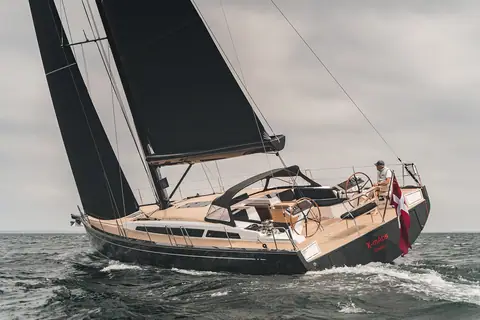 X-Yachts X5.6 heeling under sail off Gilleleje, Denmark