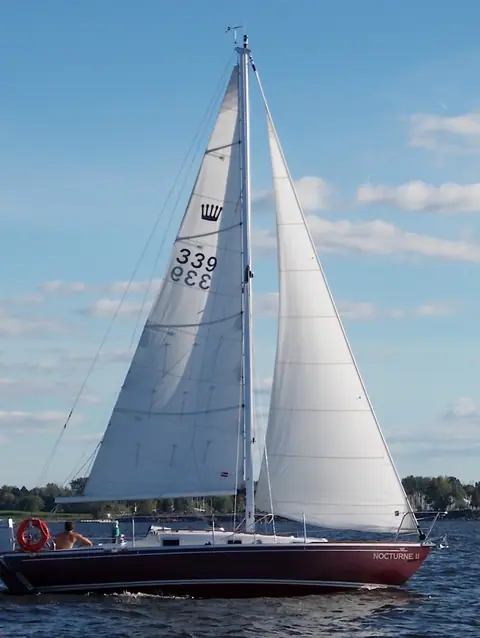 Contessa 26 Nocturne II under sail on the Ottawa River