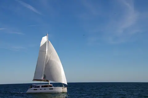 Nautitech 46 Open beating to windward on a clear day